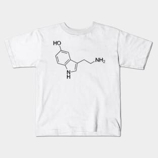 Serotonin Molecule Kids T-Shirt